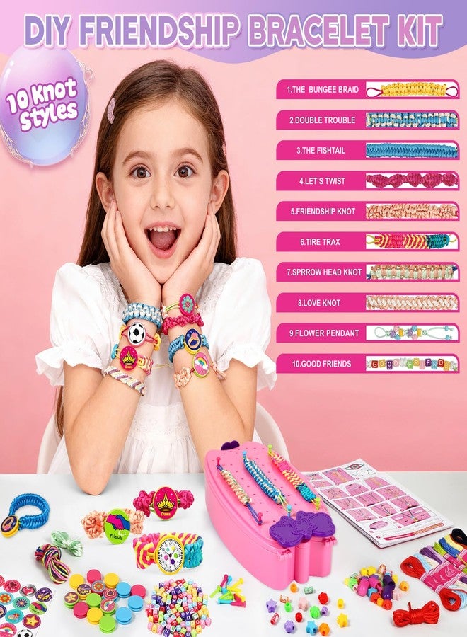 OCHIDO 2 in 1 Friendship Bracelet Kit, Bracelet Making Kit for Girls, Arts and Crafts for Kids Ages 8-12, DIY String Bracelet Maker, Birthday Christmas Gift for Girl 6 7 9 10 11 12+ Year Old - Image 2
